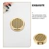 Abaodam 4pcs Portable Travel Cigar Humidor Humidifier Insert Gold round Cigar Moisture Keeper for Freshness and Humidity Control view 3