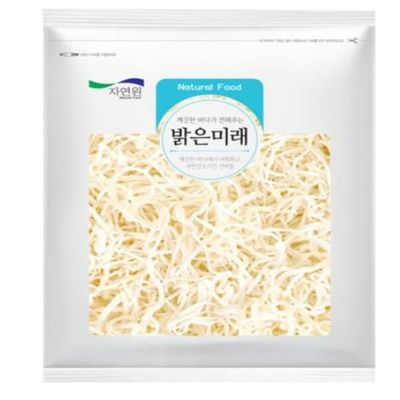 Eommae Bada Premium Shredded Squid (Baek Jinmi Chae), 300g (10.6 oz), Processed in Korea Soft & Chewy Korean Dried Squid Snack Made in Korea