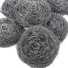 GAROZATION 6pcs Stainless Steel Scrubbers Pot Cleaning Brush Set Metal Wire Balls for Pan and Skillet Grease Removal Kitchen Cleaning Tools view 3