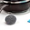 GAROZATION 6pcs Stainless Steel Scrubbers Pot Cleaning Brush Set Metal Wire Balls for Pan and Skillet Grease Removal Kitchen Cleaning Tools view 4