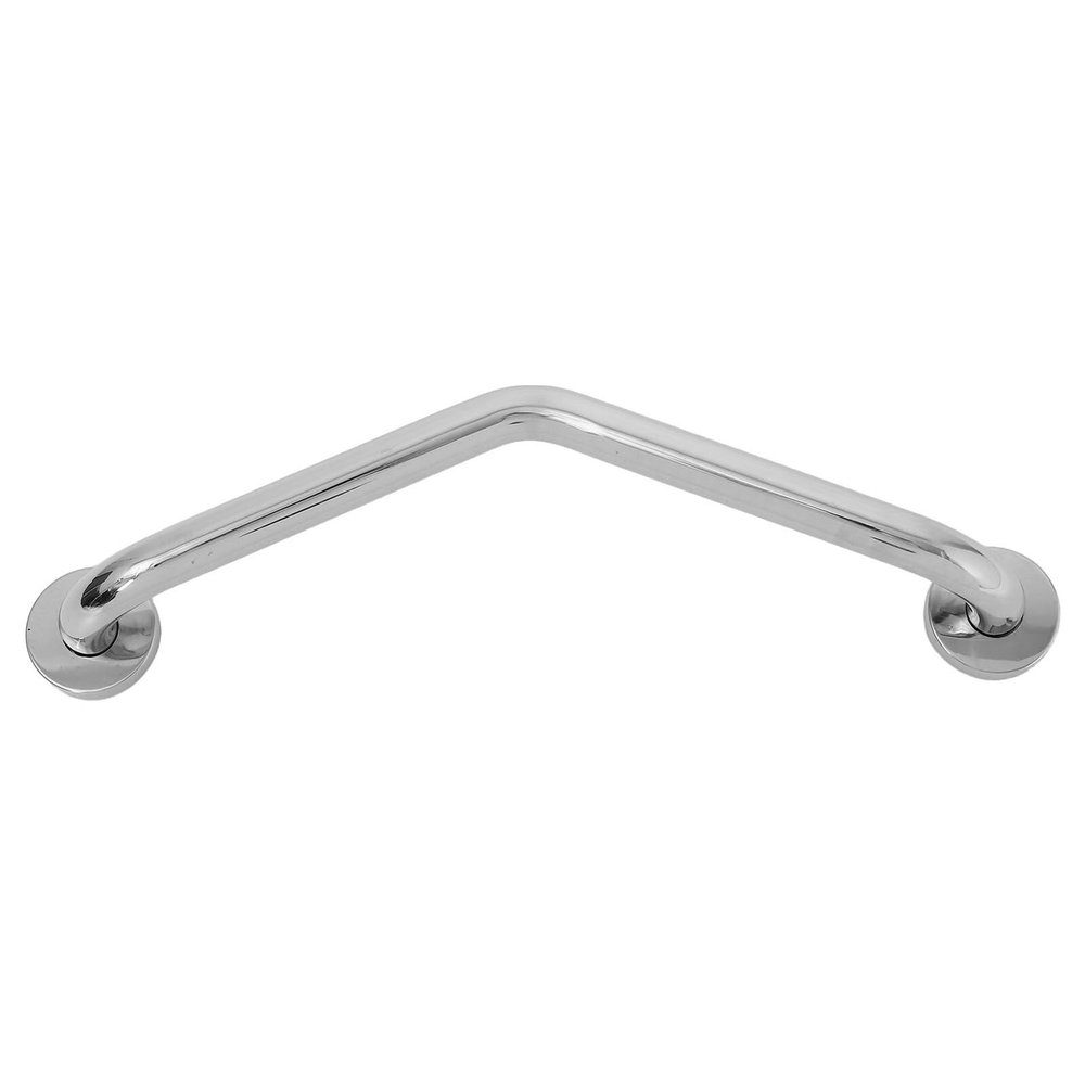 TIDTALEO Stainless Steel Bathroom Grab Bar 46.5cm Curved Handicap Handrail for Elderly Toilet and Shower Safety Support Anti-Slip Wall-Mounted Disabled Aid