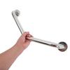 TIDTALEO Stainless Steel Bathroom Grab Bar 46.5cm Curved Handicap Handrail for Elderly Toilet and Shower Safety Support Anti-Slip Wall-Mounted Disabled Aid view 4