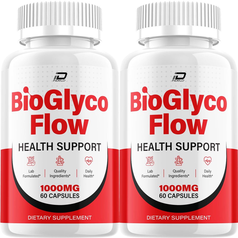 (2 Pack) BioGlyco Flow Capsules Natural Blend Supplement Advanced Formula for Daily Health Support (120 Capsules)