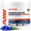 RAW Nutrition Creatine Gummies, Blue Raspberry, 5g Creatine Monohydrate, Supports Strength & High-Intensity Performance, No Mixing Chewable Pre/Post Workout Supplement, 120 Gummies (30 Servings) view 1