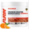 RAW Nutrition Creatine Gummies, Tangerine, 5g Creatine Monohydrate Per Dose, Supports Strength & High-Intensity Performance, No Mixing Chewable Pre/Post Workout Supplement, 120 Gummies (30 Servings) view 1