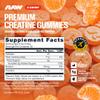 RAW Nutrition Creatine Gummies, Tangerine, 5g Creatine Monohydrate Per Dose, Supports Strength & High-Intensity Performance, No Mixing Chewable Pre/Post Workout Supplement, 120 Gummies (30 Servings) view 2
