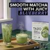 TAZO Organic Blueberry Matcha Latte, Barista Blend Matcha Powder, 10 Servings, CafQuality Matcha, Lightly Sweetened with Organic Sugar, Easy to Make, 3.5 oz Pouch (Pack of 9) view 2