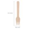 WESIEVYA Wooden Cutlery Set 20pcs Disposable Tableware Set Biodegradable Fork Spoon Knife Eco-friendly Flatware for Party Picnic Takeaway view 2