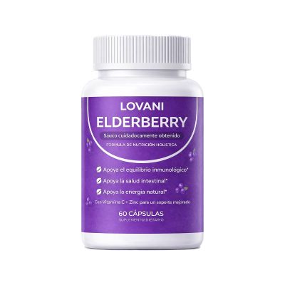 Saphily LOVANI Elderberry Capsules with Vitamin C & Zinc Immune Support, 60 Count