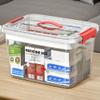 10QT White/Clear Medicine Storage Box Organizer with Detachable Tray,Portable First Aid Bin Thickened Plastic Emergency Container Chest,Multipurpose Travel Medical Case (Clear,11.428.276.3inch) view 1
