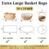 20-Pack Large Clear Cellophane Bags 16x24" for Gift Baskets, Wine Raffles view 2