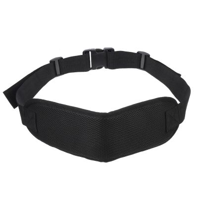 MALUGOGO Adjustable Leg Strap for Wheelchair Elderly Safety Belt with Elastic Fixing Band Black Thin Design for Senior Mobility and Patient Care