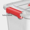 17QT White/Clear Medicine Storage Box Organizer with Detachable Tray,Portable First Aid Bin Thickened Plastic Emergency Container Chest,Multipurpose Travel Medical Case (White,13.399.847.48inch) view 3