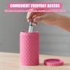 4-Pen Fridge Storage Case Compatible with Zepbound or Mounjaro Injector Pen, Discreet Medication Organizer for GLP-1 Pens, Durable Protective Holder for Home and Travel (Pink) view 2