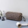 RSRSLEII Large Quilted Hair Tools Travel Bag with Removable Divider,Leopard view 3