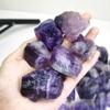 100-110g(3-5pcs) Amethyst Raw Gemstone Crystal Quartz Style Crystal Gemstone Aromatherapy Stone view 2