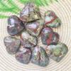 1KG Crystal Dragon Blood Stone Love Heart Palm Stone Ornaments Semi Precious Gemstone for Spiritual Home Decor (Size : 2Pcs) view 3