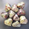1KG Crystal Dragon Blood Stone Love Heart Palm Stone Ornaments Semi Precious Gemstone for Spiritual Home Decor (Size : 2Pcs) view 4