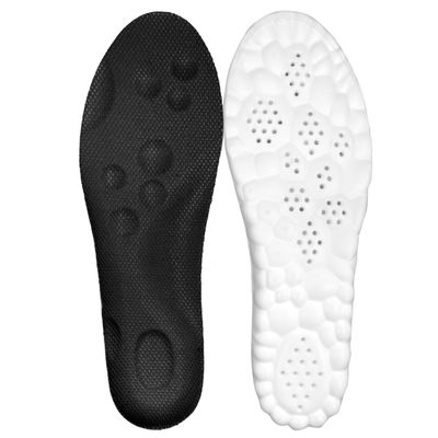 Maalgic 4D Cloud Memory Foam Insoles Men Women, Black, US M: 13-14