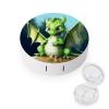 BTCOWZRV Dragon Cute Contact Lens Case with Mirror, Portable Contact Lens Box with Solution Bottle, Glasses Travel Holder with Tweezers, Contact Case Storage for Women Men view 1
