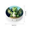 BTCOWZRV Dragon Cute Contact Lens Case with Mirror, Portable Contact Lens Box with Solution Bottle, Glasses Travel Holder with Tweezers, Contact Case Storage for Women Men view 2