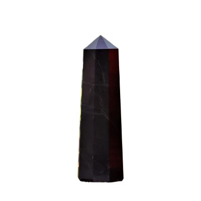 1pcs 550-700g Black Tourmaline Column Quartz Crystal Wand Stone Tower