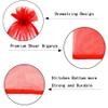 KLLPNW Set of 50 Organza Drawstring Gift Wrap Bags 5x7 inch Red for Jewelry,Candy,Bridesmaid Gift,Sheer Fabric Mesh Sachet for Baby Shower,Christmas,Party Favors,Bridal Shower,Birthday,Rustic Wedding view 3