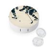 BTCOWZRV Ice Hockey Pattern Contact Lens Case with Mirror, Portable Contact Lens Box with Solution Bottle, Glasses Travel Holder with Tweezers, Contact Case Storage for Women Men view 1