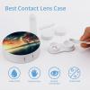 BTCOWZRV Anime Contact Lens Case with Mirror, Portable Contact Lens Box with Solution Bottle, Glasses Travel Holder with Tweezers, Contact Case Storage for Women Men view 3