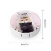 BTCOWZRV Cats Contact Lens Case with Mirror, Portable Contact Lens Box with Solution Bottle, Glasses Travel Holder with Tweezers, Contact Case Storage for Women Men view 2