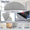 12 Pack Mop Pads Replacement Compatible with Roborock Saros 20 Sonic Robot Vacuum Cleaner, Replacement Accessories Spare Parts, Reusable Washable Mopping Pads view 3