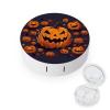 BTCOWZRV Halloween Pumpkin Contact Lens Case with Mirror, Portable Contact Lens Box with Solution Bottle, Glasses Travel Holder with Tweezers, Contact Case Storage for Women Men view 1