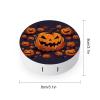 BTCOWZRV Halloween Pumpkin Contact Lens Case with Mirror, Portable Contact Lens Box with Solution Bottle, Glasses Travel Holder with Tweezers, Contact Case Storage for Women Men view 2