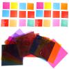 Mikikit 84pcs Square Cellophane Sheets Multi-colored Wrapping Paper for DIY Crafts Candy Basket Wrapping Arts and Crafts Supplies view 1