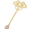 Artibetter Traditional Quilt Duster with Long Twisted Rattan Handle, Woven Carpet Rug Beater for Home Cleaning and Mattress Dust Removal, 1pcs Manual Dust Fluffer for Bedding and Upholstery view 4