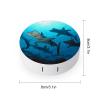 BTCOWZRV Hammerhead Sharks Contact Lens Case with Mirror, Portable Contact Lens Box with Solution Bottle, Glasses Travel Holder with Tweezers, Contact Case Storage for Women Men view 2