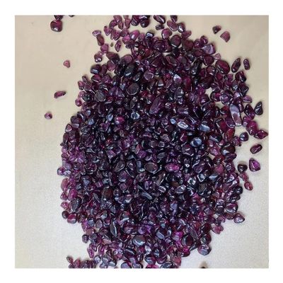100-110g(a Pack) Red Garnet Gravel Rough Quartz Crystal Home Garden Decor