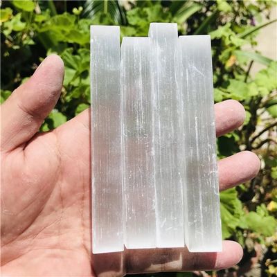 Beautiful Selenite Crystal Stick Chips Gypsum White Quartz Rough Minerals Point Stone (Size : 1kg)