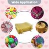 TICBRY 100 Piece Organza Gift Wrap Bags with Drawstring 5x7 inches Gold for Baby Shower,Christmas,Wedding,Party Favors,Birthday,Bridal Shower,Sheer Fabric Mesh Cute Sachet for Candy,Jewelry,Bracelets view 4