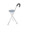 Folding Seat Cane Walking Portable Tripod Folding Cane with Seat, Lightweight Aluminum Alloy Walking Stick and Rest Stool for Stability Comfort view 1