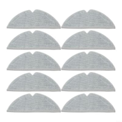 10 Pcs Washable Mop Cloths Replacement For Dreame D20 And D20 For Pro Plus Robot Vacuum Cleaner, Microfiber Resuable Mop Pads Kit Household Vacuum Accessories(10 PACK)