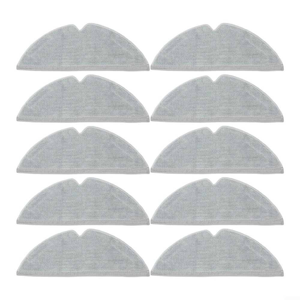 10 Pcs Washable Mop Cloths Replacement For Dreame D20 And D20 For Pro Plus Robot Vacuum Cleaner, Microfiber Resuable Mop Pads Kit Household Vacuum Accessories(10 PACK)