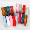 Listones para Flores Eternas 4 Rolls 25mm (50 Yards/roll) Double Phnom Penh Organza Ribbon Wholesale Gift Wrapping Decoration Christmas Silk Ribbons Chiffon Fabric(Light Blue) view 3
