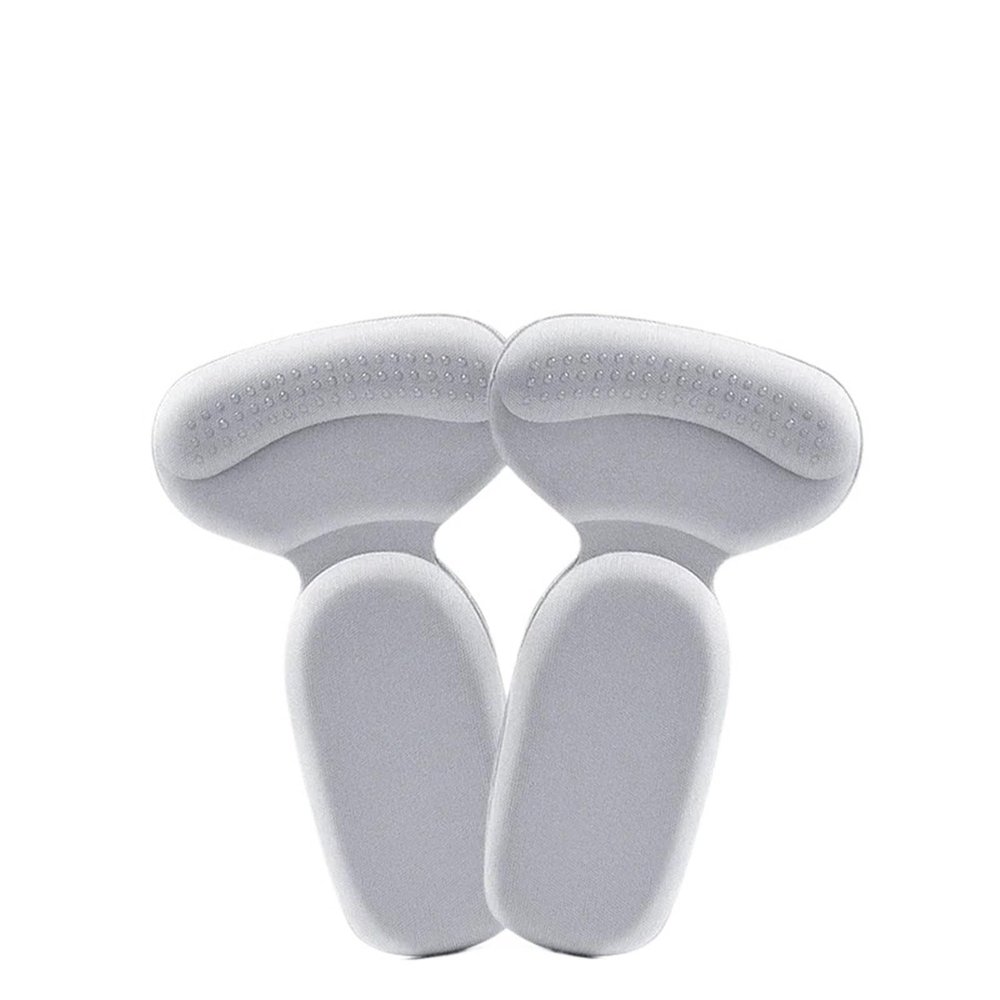 Heel Grips for Womens Shoes 10Pairs Heel Stickers Shoe Cushion Heel Protector for Shoes T Shape Sponge High Heels Inserts Heel Pads Shoe Adjuster Women Half Insoles for Loose Shoes(Upgrade-Gray)