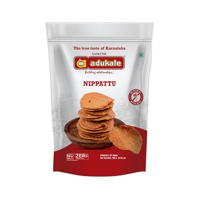Adukale Nippattu (Thattai) - 180 Gms - Pack of 3 Crispy South Indian Traditional Snack