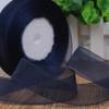 1 Inch x 50 Yards Wide Sheer Wrapping Ribbon, Funny DIY Party Prop Dark Blue Ribbon for Valentine's Day Wedding Supplies, Wrap Ribbons view 3