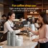 12 oz Clear Disposable Plastic Cups with Lids and Straws, 100 Pack, BPA-Free, for Iced Coffee, Cold Drinks, Boba Tea, Milktea (Silver) view 4