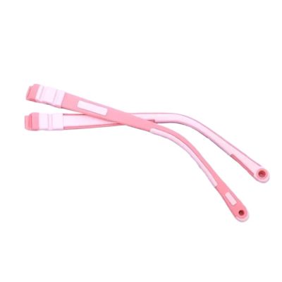 2Pair Silicone Glasses Legs Snap-on Arm Color Accessories(ColorA)