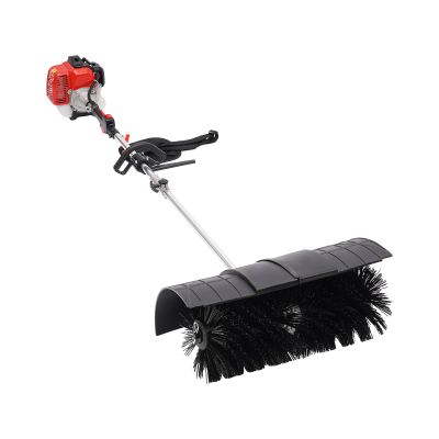 Handheld Gasoline Power Broom, 52CC 2.3HP 1700W Gasoline Power Lawn Sweeper 5500-8500RPM Outdoor Power Snow Sweeping Broom for Lanes Lawns Sidewalks