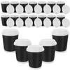 AMUSLESUR 50pcs 250ml Insulated Double Wall Kraft Paper Coffee Cups with Lid, Corrugated Disposable Cups for Hot and Cold Drinks, Office Home Party Use view 1